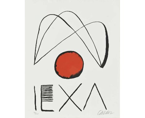 Alexander Calder (American, 1898-1976), El Circulo di Pietra (The Stone Circle) (1971), signed l.r., colour lithograph, Ed.IX