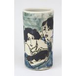 Richter, Karl Heinz (Halberstadt 1846 -), Künstler-Porzellanvase mit Akt Darstellungen, Porzellan