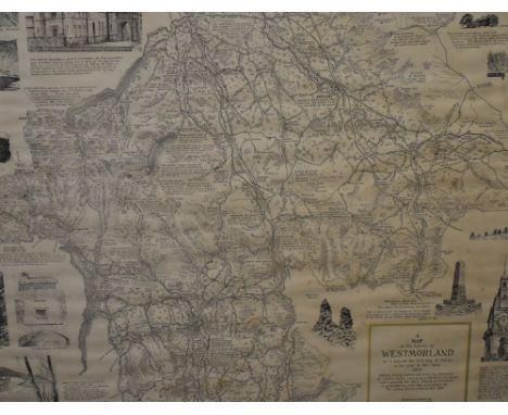 Local interest* After Alfred Wainwright (British 1907-1991) A map of the County of Westmorland, as it was on the 31st day of 