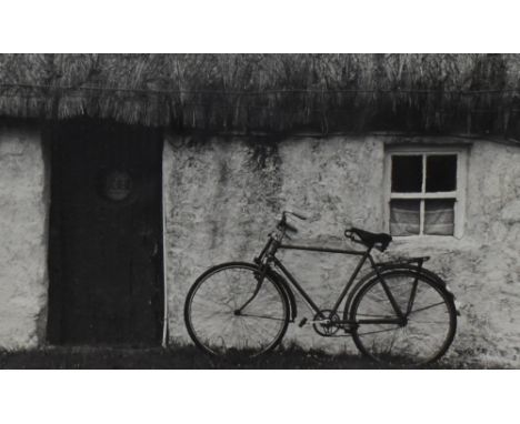 Giles Norman (Irish b.1961) monochrome photographic print 'Donegal Cottage, 95' signed, entitled and dated in pencil to card 