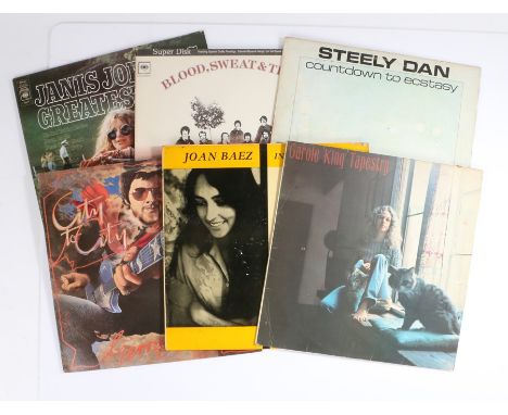 6 x LPs. Joan Baez - In Concert pt.2. Blood Sweat and Tears - Blood Sweat and Tears. Janis Joplin - Greatest Hits. Carole Kin