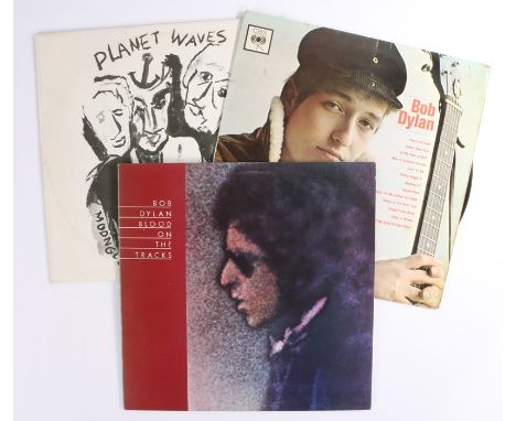 3 x Bob Dylan LPs. Blood On The Tracks ( S 69097 ), first pressing with red inner sleeve. Bob Dylan ( BPG 62022 ), first pres