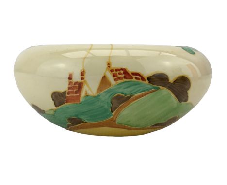 Clarice Cliff Fantastique Bizarre 'Secrets' pattern bowl, printed marks beneath, D20.5cm x H8cm