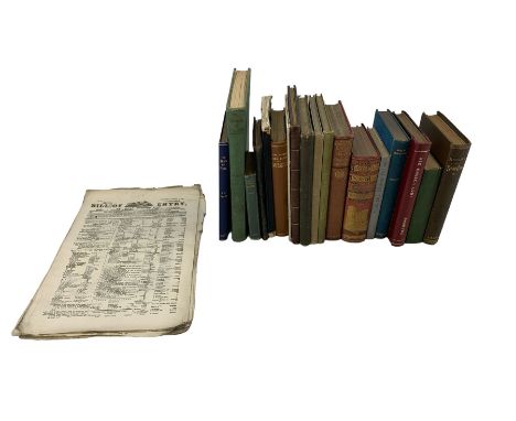 Harland, J and Wilkinson, T.T. - 'Lancashire Folk-Lore' 1867, rebound in half calf, 'The Book of the Martyrs of Tolpuddle' pu