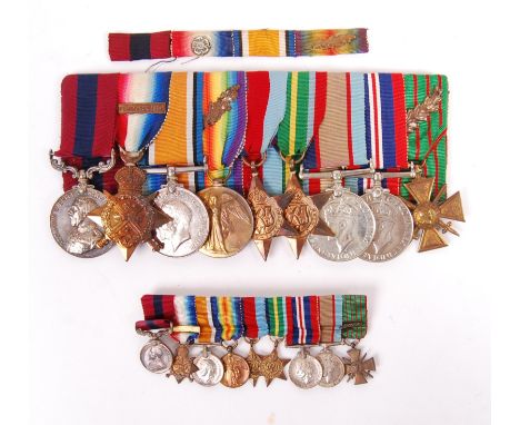 An exceptional WWI First World War and WWII Second World War related medal group, belonging to a MS- 861 Private H. Craib of 