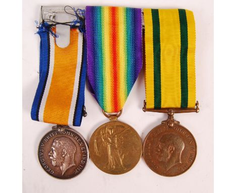 A WWI First World War medal group trio awarded to a 931 Driver H. W. Charles of the Royal Engineers. Comprising; War Medal, V