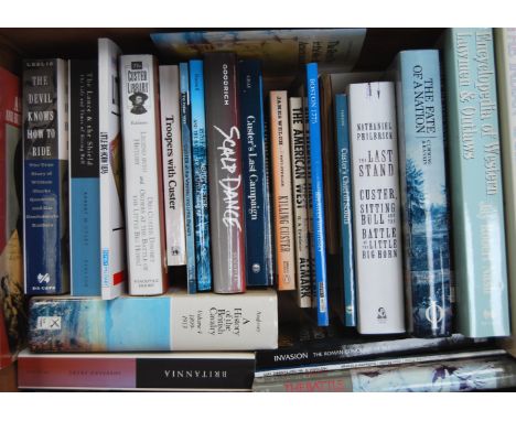 A collection of approx 30 military related books to include mostly hardback examples. Comprising: Scalp Dance, The Indian War