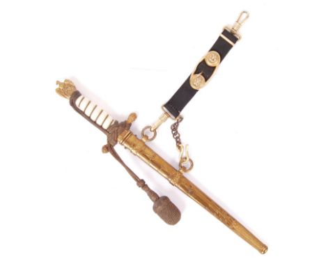 An original WWII Second World War Third Reich German Kriegsmarine Navy / Naval dress dagger. With etched decorated blade, and