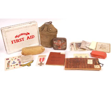 An interesting collection of assorted WWII Second World War and related militaria / military items. To include several items 