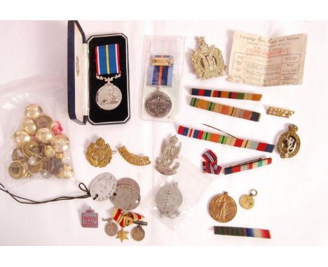 A good assorted collection of WWI First World War &amp; WWII Second World War (and related) medals and medal accessories. To 