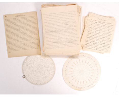 A rare and interesting unique archive of letters, plans, calculations and receipts relating to the patent and creation of ' T