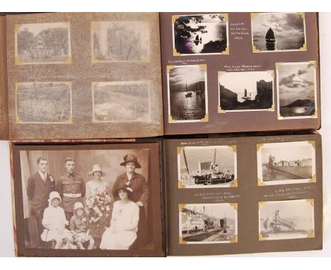 A fascinating pair of pre-WWII Second World War photograph albums from a Gentleman in the Royal Navy in the 1920's - 1930's s