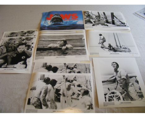 Selection of b/w official stills from the movie "Jaws - The Revenge" (12 - including several doubles) each approx 25 x 18cm, 