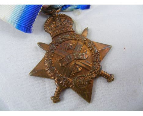 Medal: The 1914 Star awarded to 10033 PTE A E OLIVER 1/W YORK R.