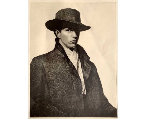 Raymond, Ray JONES (1886-1942)Self Portrait Wearing HatPrintPlate size 33 x 24.5cm