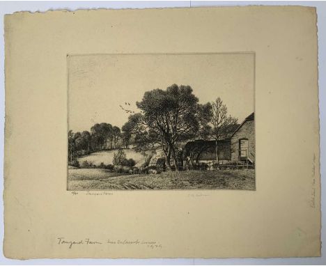 Stanley Roy BADMIN (1906-1989) Tanyard FarmCirca 1929Etching, 13/40 on Dutch laid 'Van Guelder' paperSigned, numbered & title