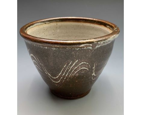 Michael LEACH (1913-1985)A Yelland Pottery small planter with brushwork decoration Impressed marks to base Height 9cm