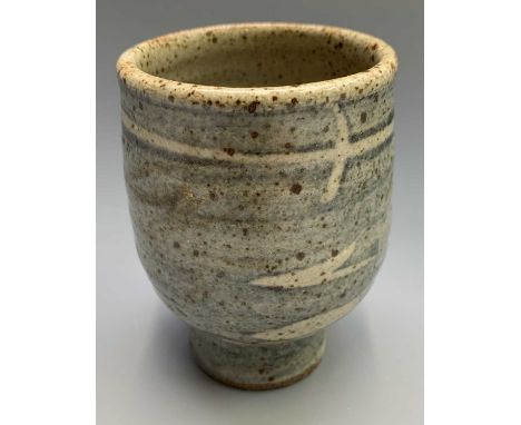 Jim MALONE (b.1946) A stoneware yunomiImpressed markHeight 9cm