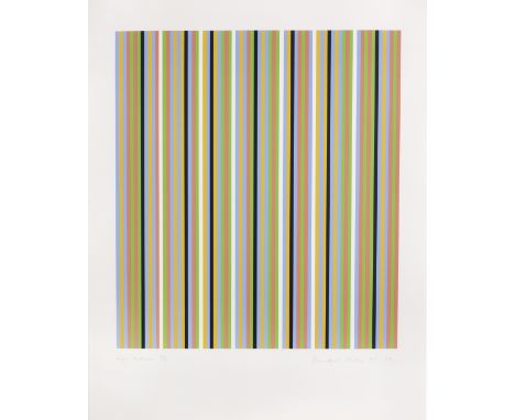 Bridget Riley (born 1931)Light Between (Schubert  56) Screenprint in colours, 1982-2004, on wove, signed, titled, dated and n
