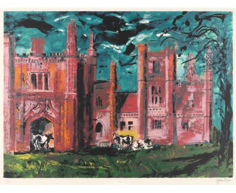 John Piper (British, 1903-1992)East Barsham Manor  (Levinson  320) Screenprint in colours, 1981, on Arches wove, signed and n