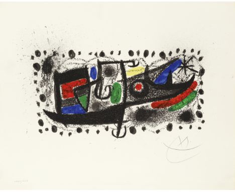 Joan Miró (Spanish, 1893-1983)Joan Miró und Katalonien (Mourlot 667  Cramer Books 131) Lithograph printed in colours, 1970, o