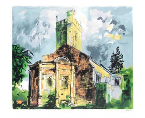 John Piper (British, 1903-1992)Sunningwell, Oxfordshire  (Levinson 377) Screenprint in colours, 1985, on wove, signed and ins