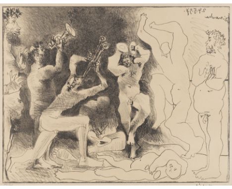 Pablo Picasso (Spanish, 1881-1973)La Danse des Faunes (Bloch 830; Mourlot 291) Lithograph, 1957, on wove, from the edition of