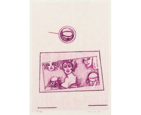 Max Ernst (German, 1891-1976)Je suis déjà ta Cléopatre, from 'La Ballade du Soldat' Lithograph printed in colours, 1972, on J