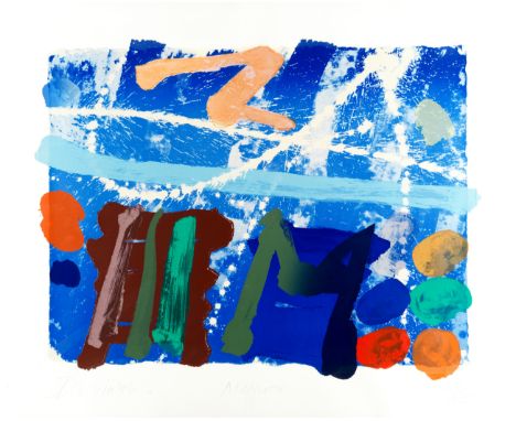 Albert Irvin R.A. (British, 1922-2015)Merrion Screenprint with woodblock printed in colours, 1996, on wove, signed, titled, d