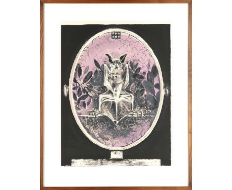Graham Sutherland O.M. (British, 1903-1980)Chauve-souris in a looking glass against a window (Tassi 97) Lithograph printed in