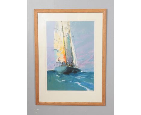Signed limited edition silkscreen print by Donald Hamilton Fraser R.A 1929-2009. 111/29582cmx60cm  