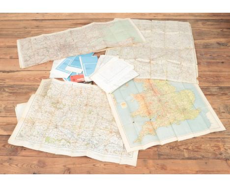 A quantity of old ordnance maps and other old maps  