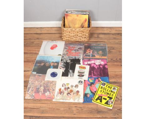 A good collection of The Rolling Stones vinyl records to include Stone Age, Goats Head Soup, Black &amp; Blue, Undercover, St