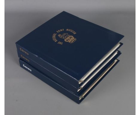 Two albums of National Army Museum First Day covers along with one albums of Royal Air Force First Flown Covers including som