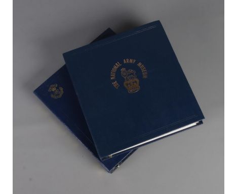 Two albums of military First Day and First Flown covers to include National Army Museum series and collection of signed flown