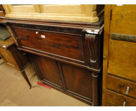 A 19th century mahogany secretaire cabinet, by W & C Wilkinson, Ludgate Hill.