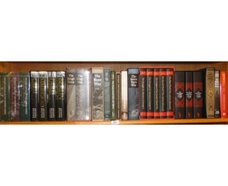 A shelf of folio books including the Third Reich & history books