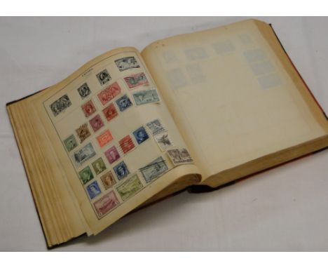 A Vintage stamp album of World stamps including Victorian Penny Reds.