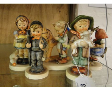 5 Goebel's Hummel figures.