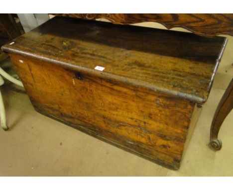 An Antique camphor wood trunk.