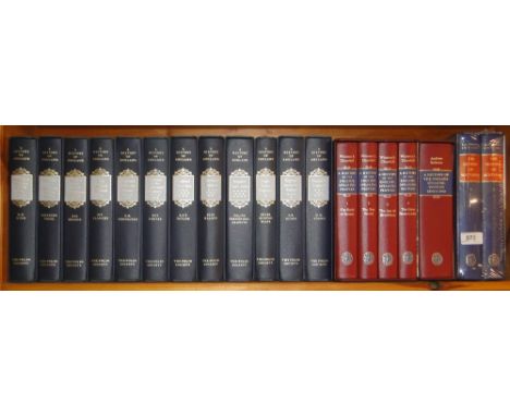 Shelf of folio books - Winston Churchill & History of England