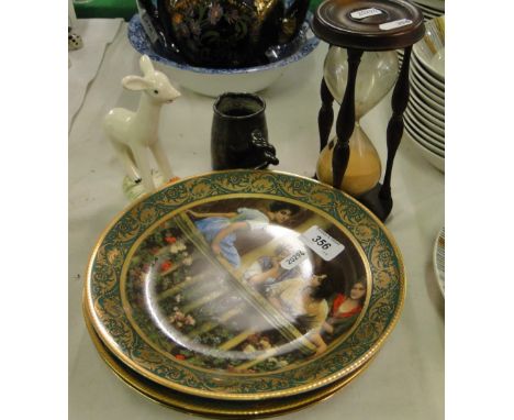 Limoges picture plates, a Midwinter Larry the lamb, etc.