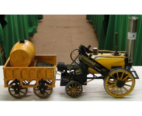 A Hornby model steam engine "Rocket" and tender.