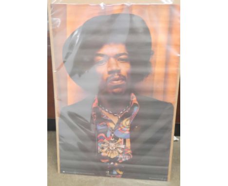 A Jimi Hendrix vintage Pace International promotional poster photographed by Chris Walters. Printed by H.P Dorey and Company 
