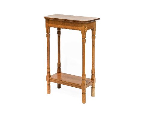 Beaverman: Colin Almack (1930-1996) (Sutton-under-Whitestonecliffe): An Oak Hall Table, the flat top, on four octagonal legs,