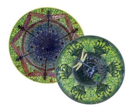 Sally Tuffin for Dennis China Works: A Frog &amp; Dragonfly Bowl, modelled by Alan Pepper, painted by Vanessa Whitemore, thro