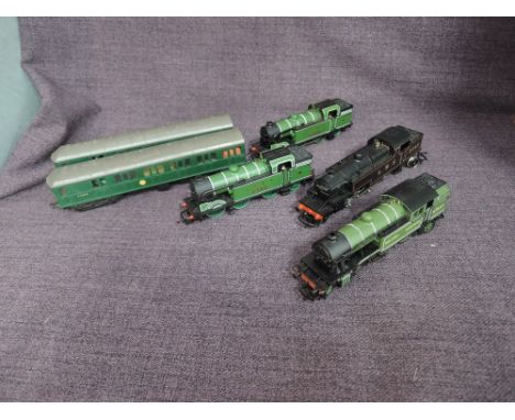 A collection of 00 gauge, Airfix LNER 0-6-2 Tank Locomotive 9522 x2, Hornby 2-6-4 LMS Tank Locomotive 2345, Bachmann BR 2-6-2