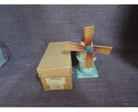 A 1930's Fleischmann 0 gauge tin plate model Windmill in original box