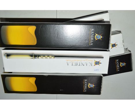 SIX KANDELA MAGIC WAND AND CANDLE SETS, one box without wand