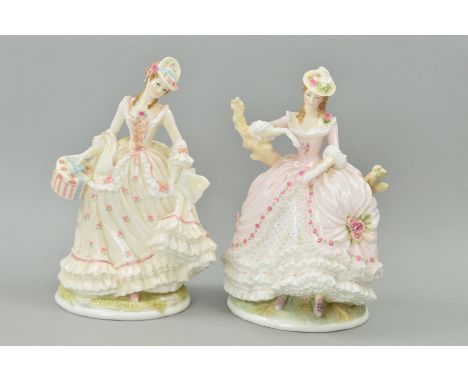 TWO ROYAL WORCESTER LIMITED EDITION FIGURES, from Seasons of Romance Collection 'Song of Spring - Follow the Sun' No.243/2950
